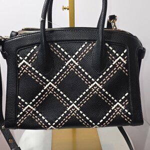 Kate Spade Knott Plaid Stitched Medium Zip-top Satchel